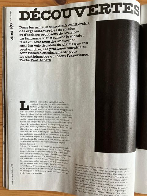 Article Les Inrockuptibles sur Radical Love
